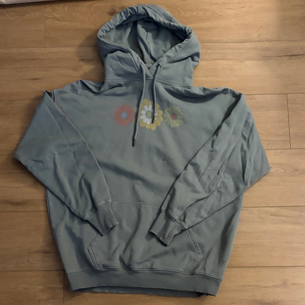American Eagle Outfitters Floral Hoodie - Gray